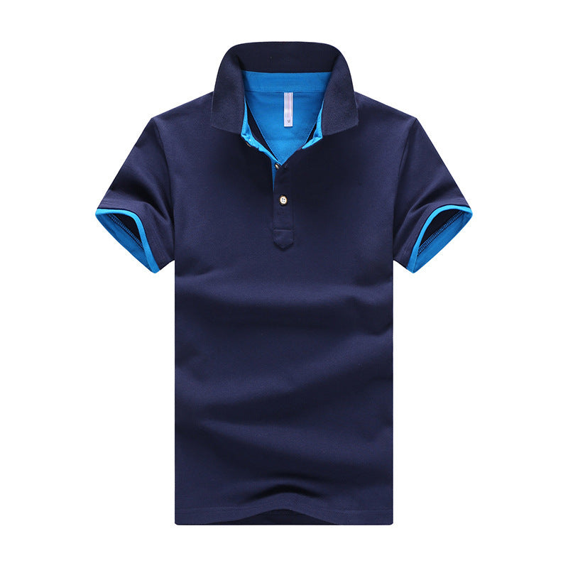 Slim-fit Lapel POLO Shirt Summer Young Men Fashion Handsome T-shirt All-match